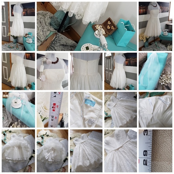 Wedding Gown by Mon Cheri, Ivory, midi, strapless - Picture 6 of 17